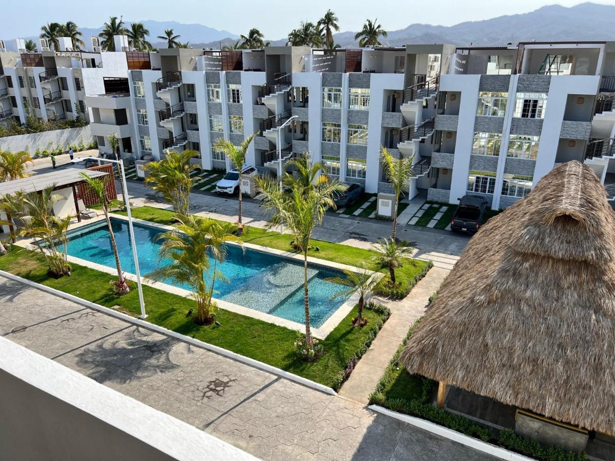 Penthouse Manzanillo Exclusivo Con Alberca 아파트 외부 사진