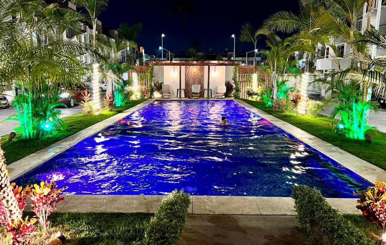 Penthouse Manzanillo Exclusivo Con Alberca 아파트 외부 사진